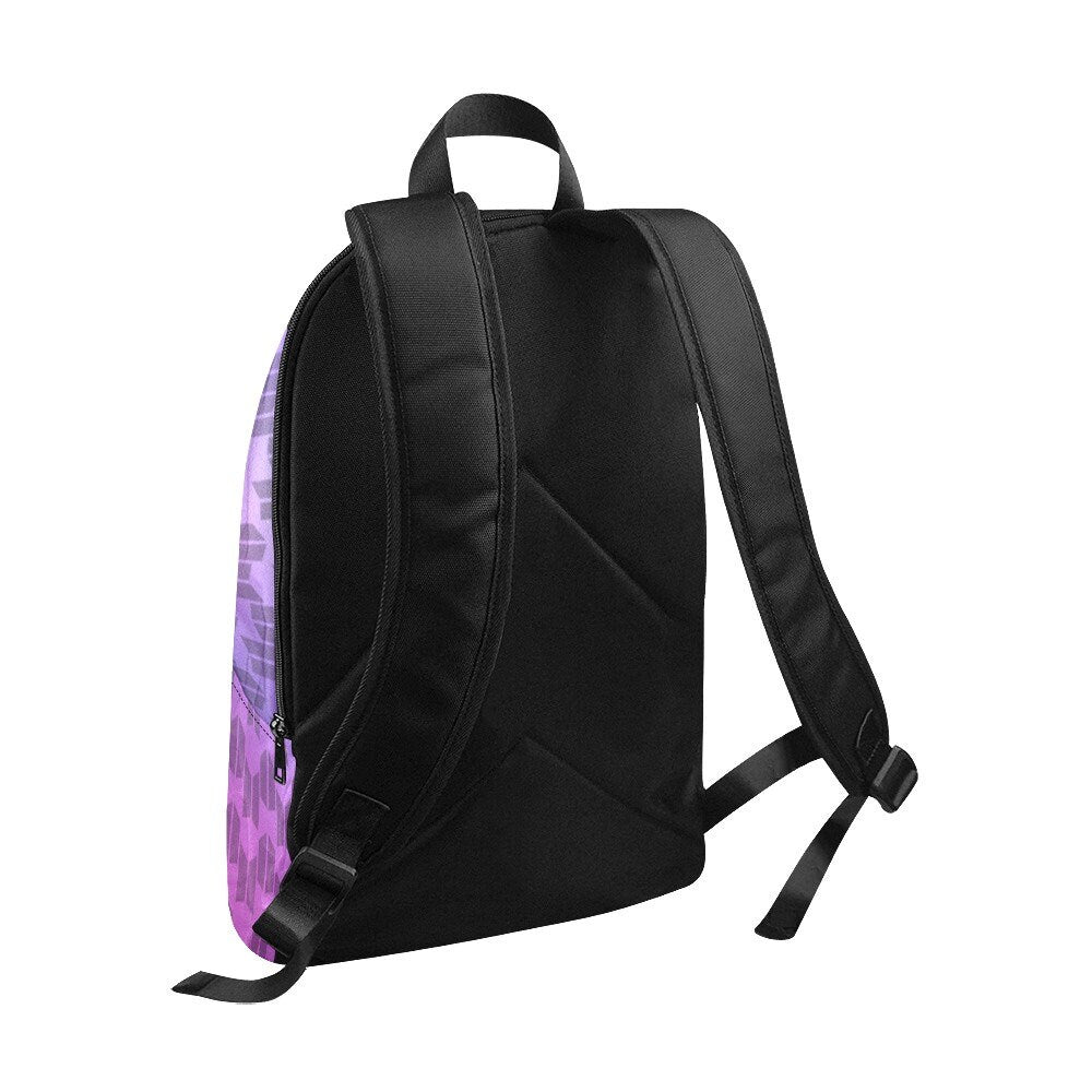 Borahae in Korean on BTS & ARMY Logos Fabric Backpack - K-Pop Inspired School Accessories - Bangtan - I Purple You - BTS Bag