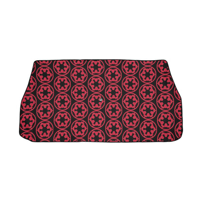 Red Imperial Cogs on Black 58"x29" Car Sun Shade Umbrella - Star Wars Inspired Car Accessories Foldable Windshield Cover - 501st - Dark Side
