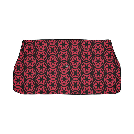 Red Imperial Cogs on Black 58"x29" Car Sun Shade Umbrella - Star Wars Inspired Car Accessories Foldable Windshield Cover - 501st - Dark Side