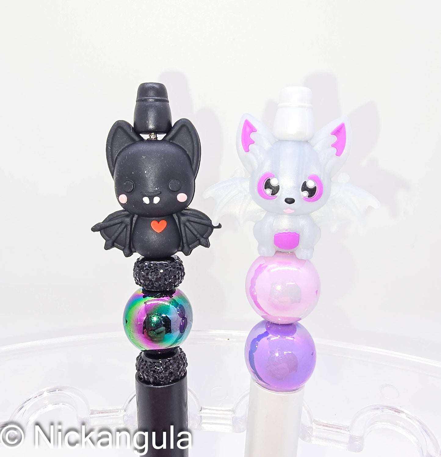 Cute Bat Animal Beaded Pens - Sky Puppies - Goth