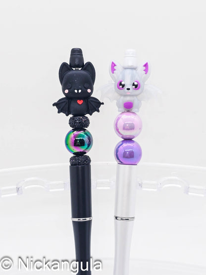 Cute Bat Animal Beaded Pens - Sky Puppies - Goth