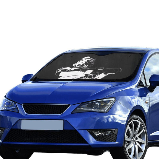 3 Sizes - Stormtrooper Patrol Car Sun Shade - Star Wars Inspired Car Accessories - Black & White - Foldable - Windshield Cover - 501st Gift