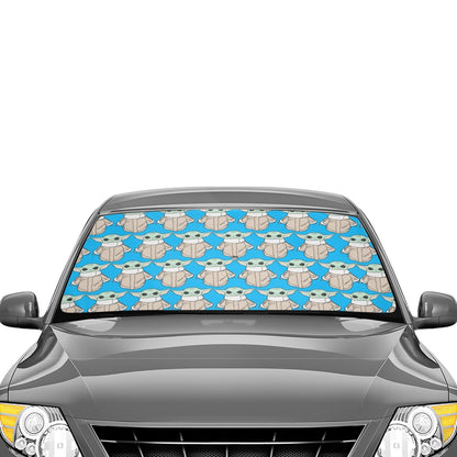 3 Styles - The Child 58"x29" Car Sun Shade Umbrella - Star Wars Inspired Car Accessories Foldable Windshield Cover - Grogu Baby Yoda