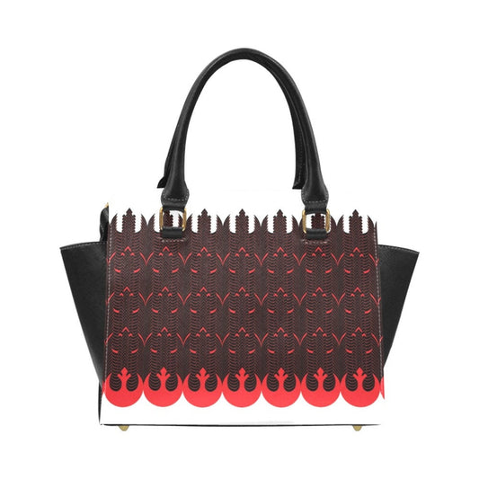 Rebel Starbirds Print Handbag with Removable/Adjustable Shoulder Strap - Star Wars Inspired Purse Bag - Top Handle