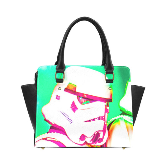 Stormie Pop Art Handbag with Removable/Adjustable Shoulder Strap - Star Wars Inspired Purse - Hand Bag - Stormtrooper Design - Top Handle