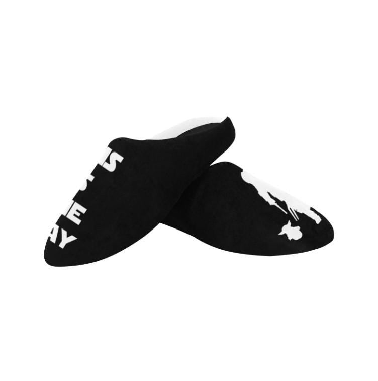 Women's This Is The Way Mando & The Child Non-Slip Cotton Slippers - Star Wars Grogu Baby Yoda Inspired Fashion - House Slippers Mandalorian
