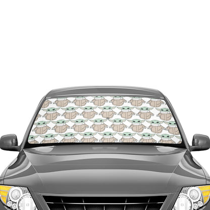 3 Styles - The Child 58"x29" Car Sun Shade Umbrella - Star Wars Inspired Car Accessories Foldable Windshield Cover - Grogu Baby Yoda