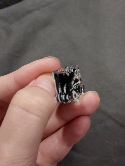 Limited Run! 1" Acrylic Roller Derby Skates Pin - Roller Girl Gift - Skate Bag Decor - Black & White Design - Skating