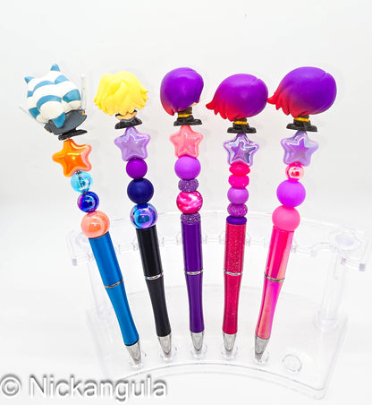 Girls of The Galaxy Beaded Ballpoint Pens - Star Wars Inspired Character Refillable Beadable Pen - Ahsoka Tano Omega Sabine Wren