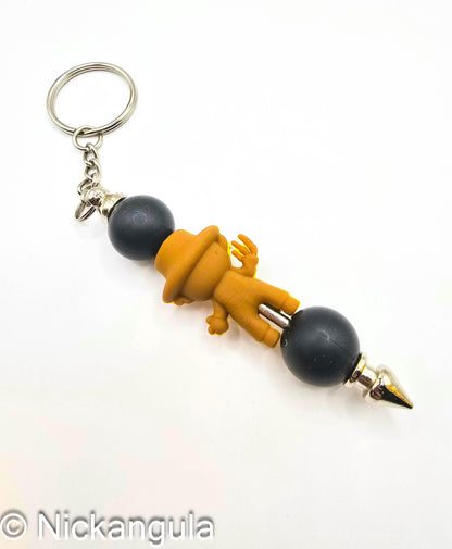 Freddy Silicone Beaded Keychains - Horror Movie Key Chain Key Ring Bag Charm - Nightmare On Elm Street - Krueger