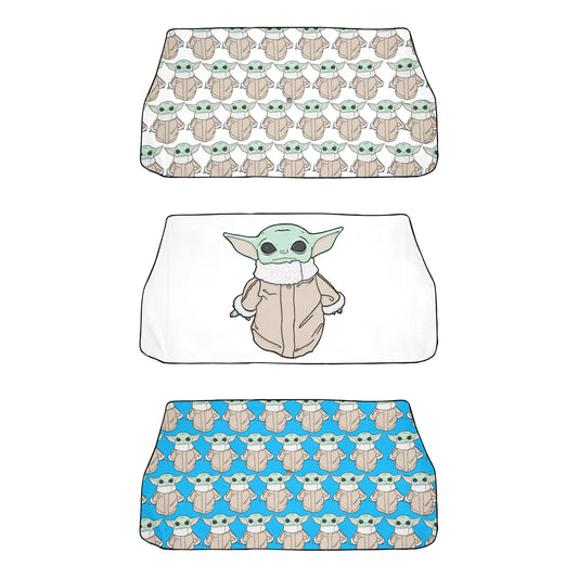 3 Styles - The Child 58"x29" Car Sun Shade Umbrella - Star Wars Inspired Car Accessories Foldable Windshield Cover - Grogu Baby Yoda