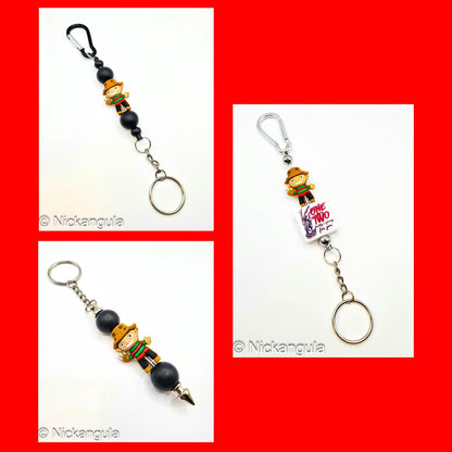 Freddy Silicone Beaded Keychains - Horror Movie Key Chain Key Ring Bag Charm - Nightmare On Elm Street - Krueger