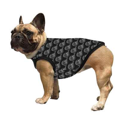 Vader Helmet Print Pet Tank Top - Dog Shirt - Star Wars Empire Inspired Pet Clothing - Geek Gift - New Puppy - Pet Fashion - Darth Vader