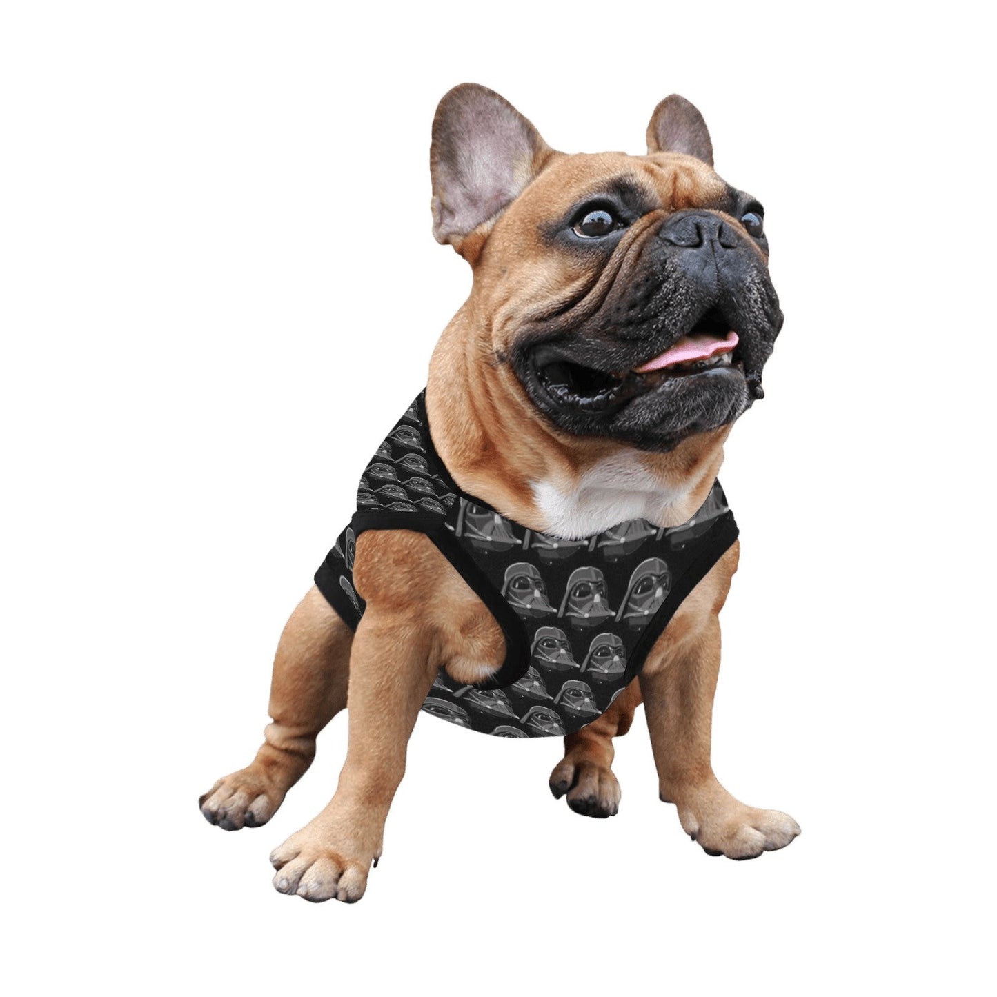 Vader Helmet Print Pet Tank Top - Dog Shirt - Star Wars Empire Inspired Pet Clothing - Geek Gift - New Puppy - Pet Fashion - Darth Vader