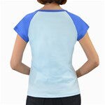 Shakespeare "Iambic Pentameter is My Bitch" Women's Blue Medium Cap Sleeve T-Shirt - Upstart Crow Inspired Tee - English - Sample Sale