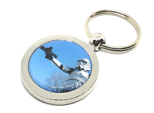 Stormtrooper Stick 'Em Up Metal Keychain - Star Wars Inspired Gift Idea - Keyring - 501st Gifts- Key Chain - Key Ring