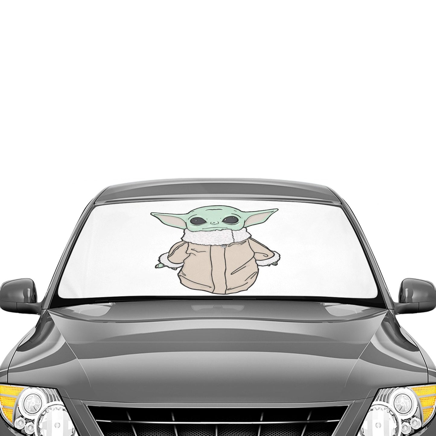 3 Styles - The Child 58"x29" Car Sun Shade Umbrella - Star Wars Inspired Car Accessories Foldable Windshield Cover - Grogu Baby Yoda