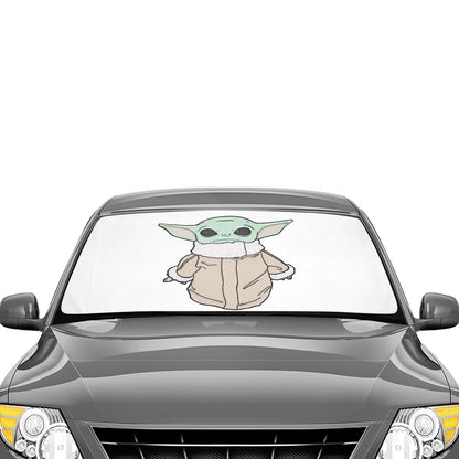 3 Styles - The Child 58"x29" Car Sun Shade Umbrella - Star Wars Inspired Car Accessories Foldable Windshield Cover - Grogu Baby Yoda