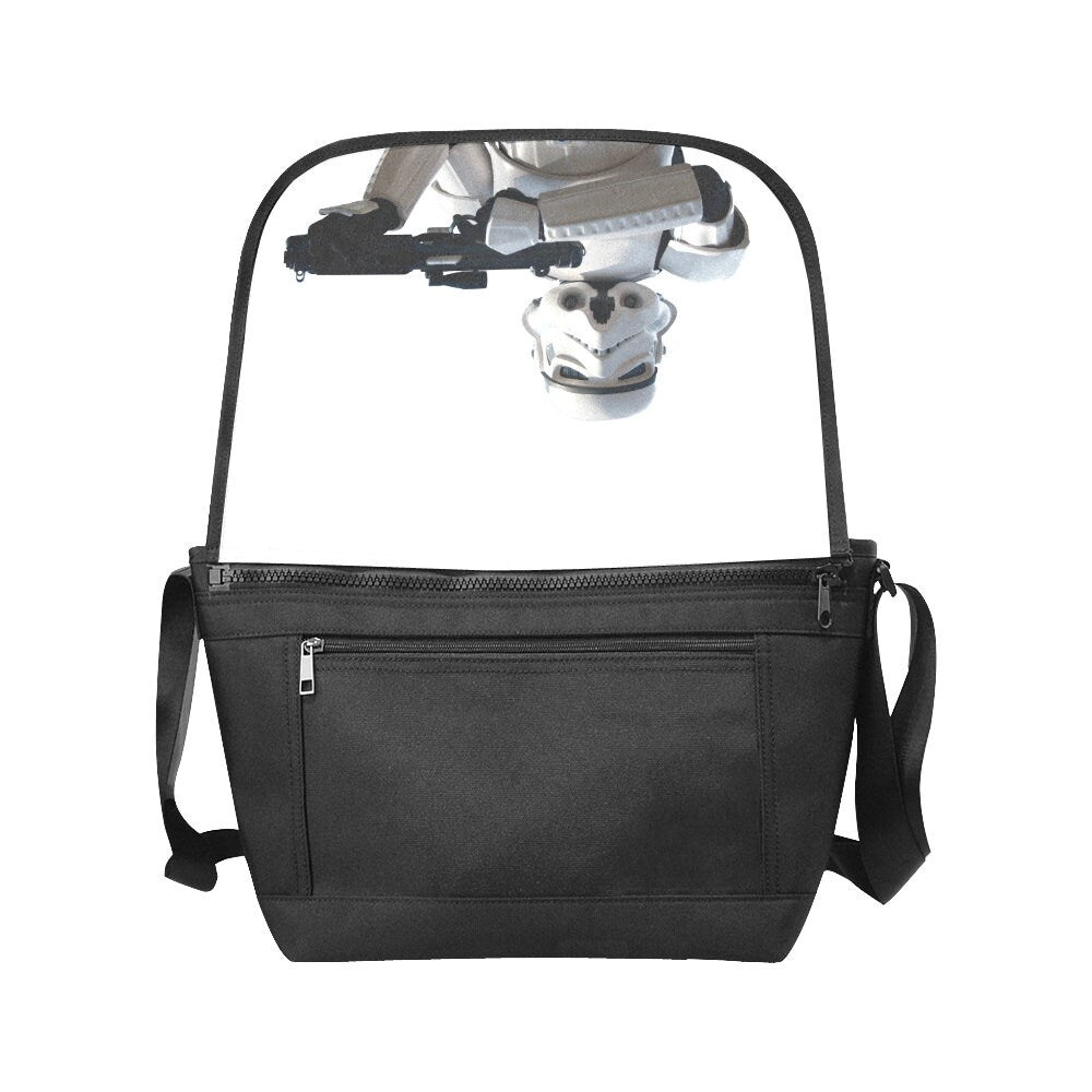 Stormie Patrol Flap Messenger Bag - Star Wars Stormtrooper Inspired - Comic Con Essentials - Shoulder Strap - 501st
