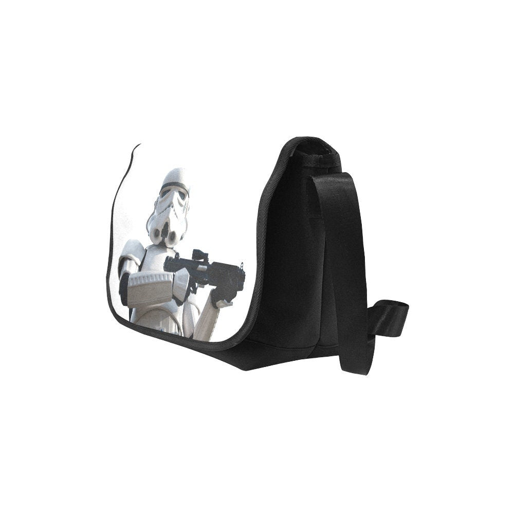 Stormie Patrol Flap Messenger Bag - Star Wars Stormtrooper Inspired - Comic Con Essentials - Shoulder Strap - 501st