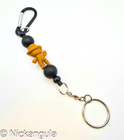 Freddy Silicone Beaded Keychains - Horror Movie Key Chain Key Ring Bag Charm - Nightmare On Elm Street - Krueger