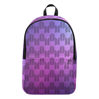 Personalized Option BTS & ARMY Logos Fabric Backpack - K-Pop Inspired School Accessories - Add Name or Text - Bangtan - Purple - BTS Bag