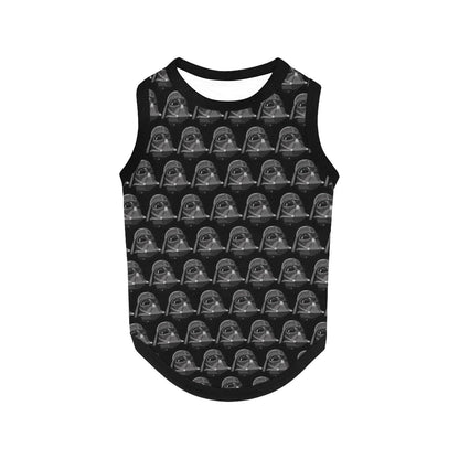 Vader Helmet Print Pet Tank Top - Dog Shirt - Star Wars Empire Inspired Pet Clothing - Geek Gift - New Puppy - Pet Fashion - Darth Vader