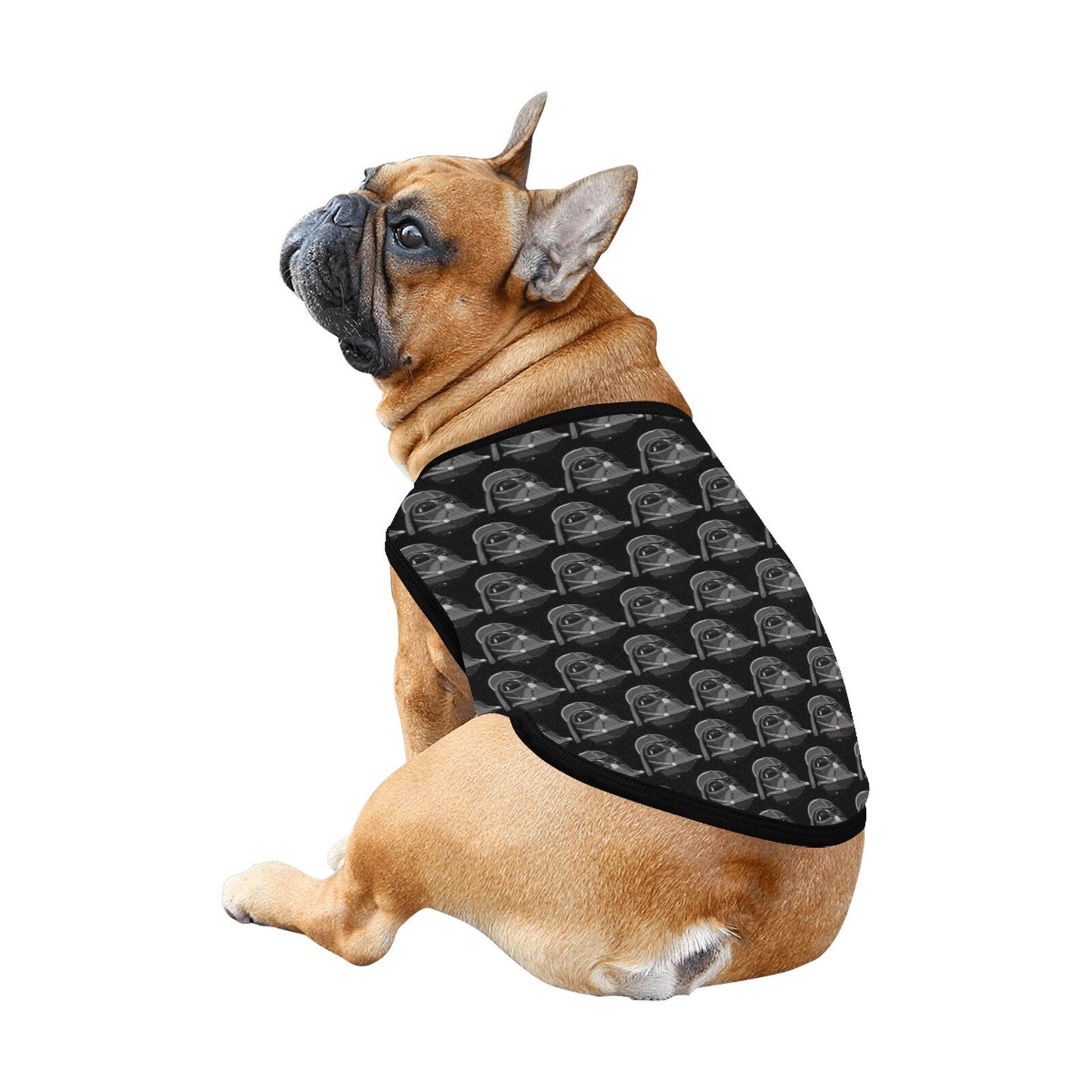 Vader Helmet Print Pet Tank Top - Dog Shirt - Star Wars Empire Inspired Pet Clothing - Geek Gift - New Puppy - Pet Fashion - Darth Vader