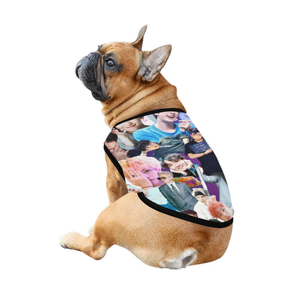 BTS Collage Print Pet Tank Top - K-Pop Dog Cat Shirt -  Apparel - New Puppy Gift - Pet Fashion - Jin Jimin JHope Jung Kook RM V Suga