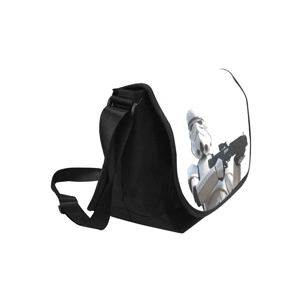 Stormie Patrol Flap Messenger Bag - Star Wars Stormtrooper Inspired - Comic Con Essentials - Shoulder Strap - 501st